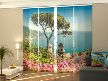 Set di 4 Tende a Pannello I Giardini Di Villa Rufolo in Costiera Amalfitana