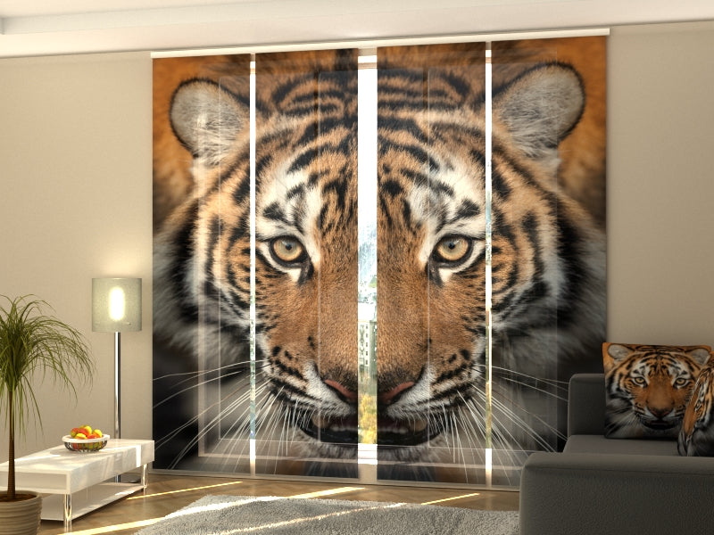 Set di 4 Tende a Pannello Tigre Siberiana