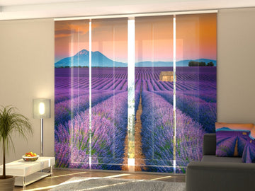 Set di 4 Tende a Pannello Meravigliosi Campi di Lavanda in Provenza