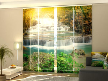 Set di 4 Tende a Pannello Cascata Autunnale