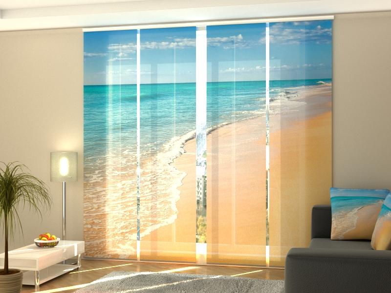 Set di 4 Tende a Pannello Spiaggia delle Canarie