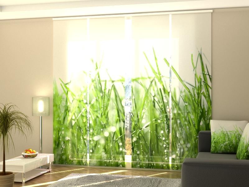 Set di 4 Tende a Pannello Citronella Fresca