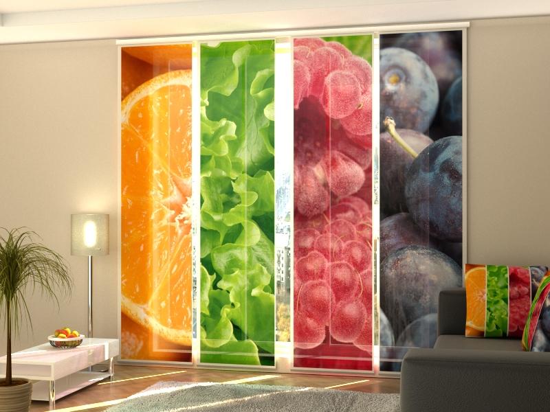 Set di 4 Tende a Pannello Freschezza 1