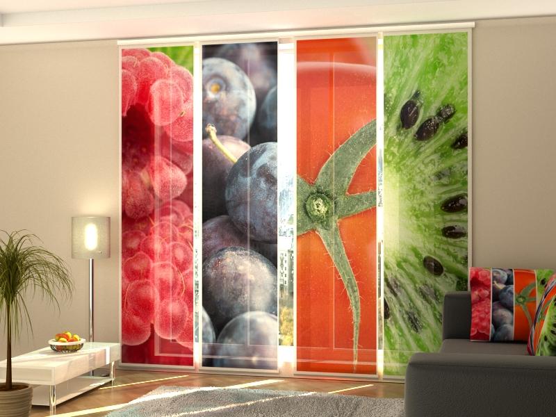 Set di 4 Tende a Pannello Freschezza 2