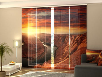 Set di 4 Tende a Pannello Horseshoe Bend al Tramonto