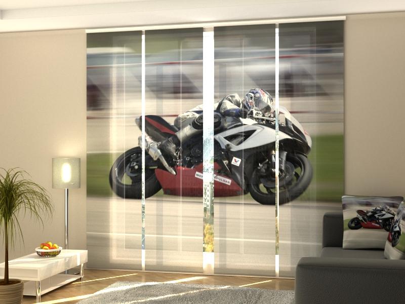 Set di 4 Tende a Pannello Moto Veloce