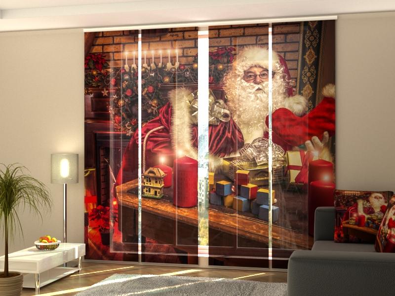 Set di 4 Tende a Pannello Notte di Capodanno