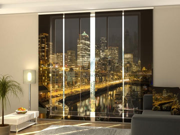 Set di 4 Tende a Pannello New York