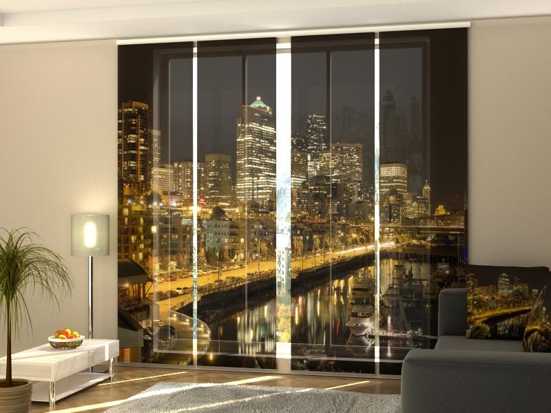 Set di 4 Tende a Pannello New York