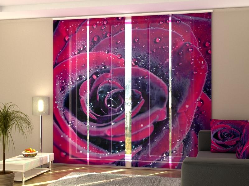 Set di 4 Tende a Pannello Rosa dell'Amore
