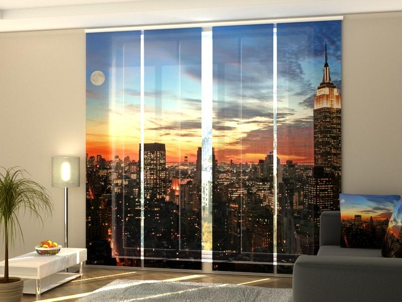 Set di 4 Tende a Pannello Alba a New York