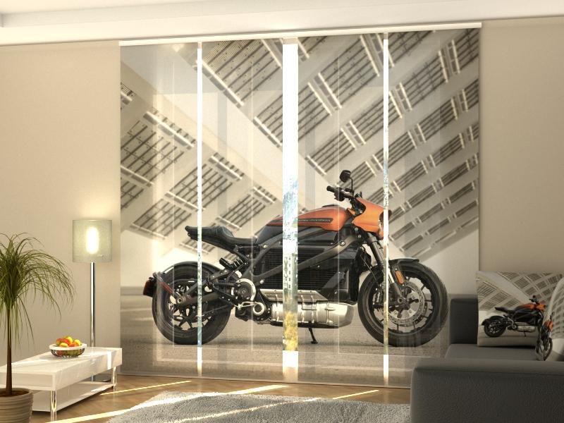 Set di 4 Tende a Pannello Super Moto Harley Davidson