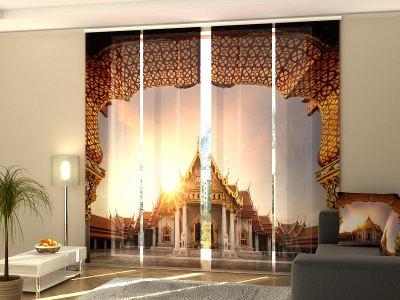 Set di 4 Tende a Pannello Wat Benchamabophit a Bangkok