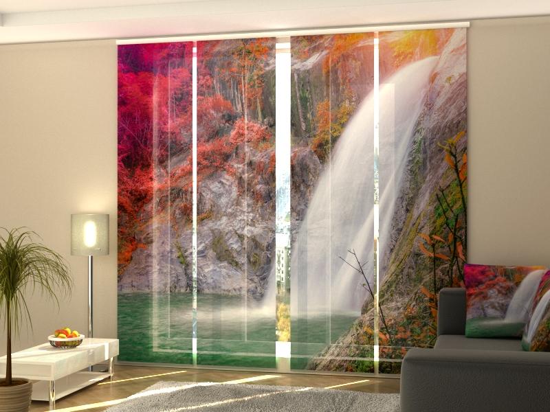 Set di 4 Tende a Pannello Cascate Mokoju nella Giungla
