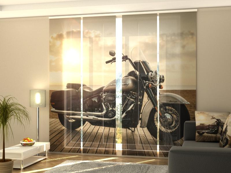 Set di 4 Tende a Pannello La Tua Moto Harley-Davidson