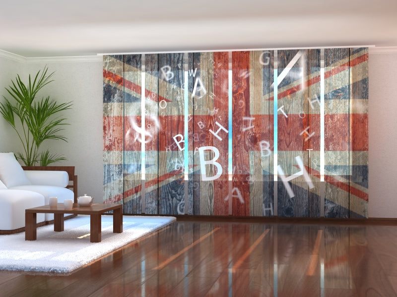Set di 6 Tende a Pannello Bandiera Inglese
