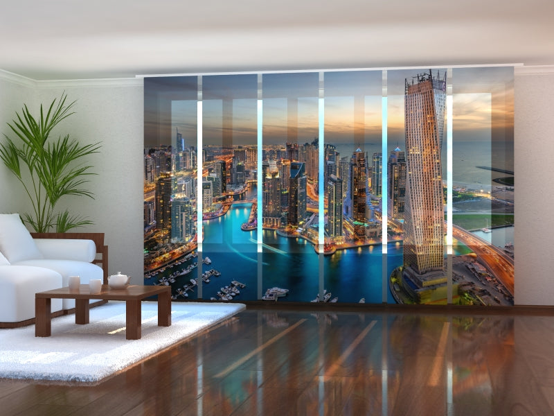 Set di 6 Tende a Pannello Grattacieli a Dubai