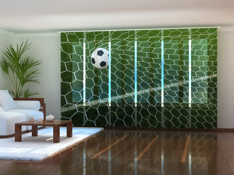 Set di 6 Tende a Pannello Pallone da Calcio in Rete