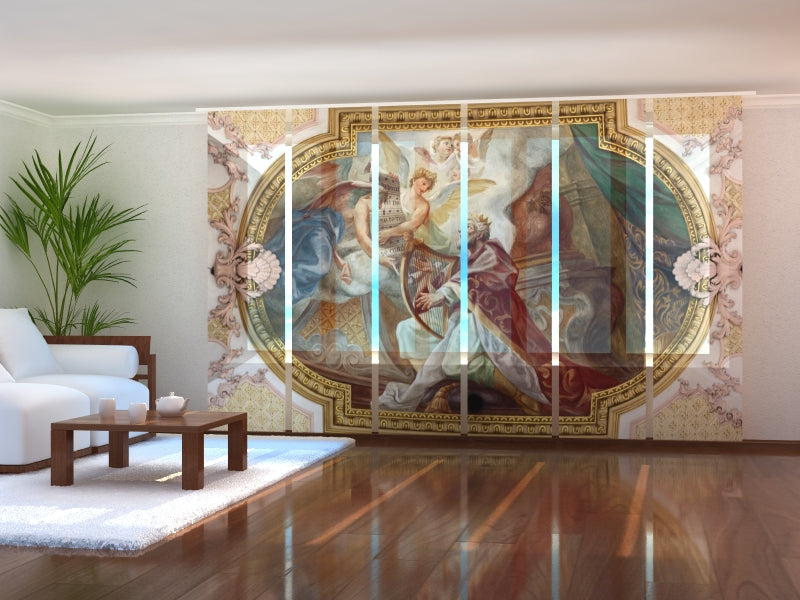 Set di 6 Tende a Pannello Affresco nella chiesa di San Pietro