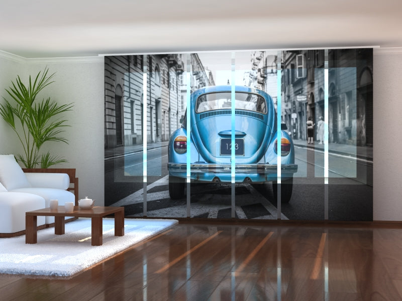 Set di 6 Tende a Pannello Auto Blu Retro'