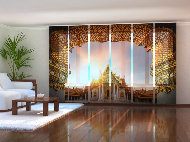Set di 6 Tende a Pannello Wat Benchamabophit a Bangkok