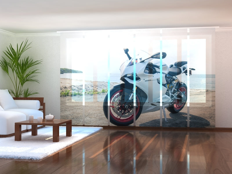 Set di 6 Tende a Pannello Moto Ducati Panigale Bianca