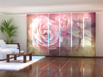 Set di 6 Tende a Pannello Rose Retro'