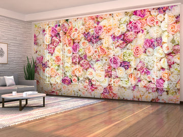 Set di 8 Tende a Pannello Incredibile Muro di Fiori