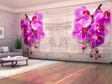 Set di 8 Tende a Pannello Orchidee e Albero 2