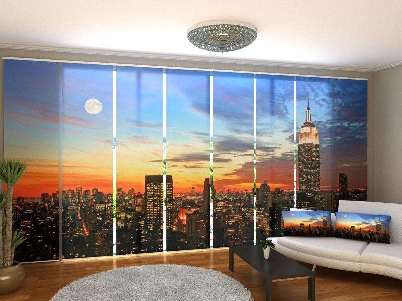 Set di 8 Tende a Pannello Alba a New York