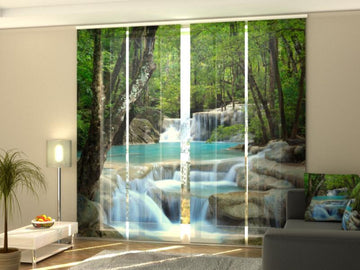 Set di 4 Tende a Pannello Cascata Thailandese in Primavera