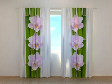 Tende Orchidee Rosa e Bambù