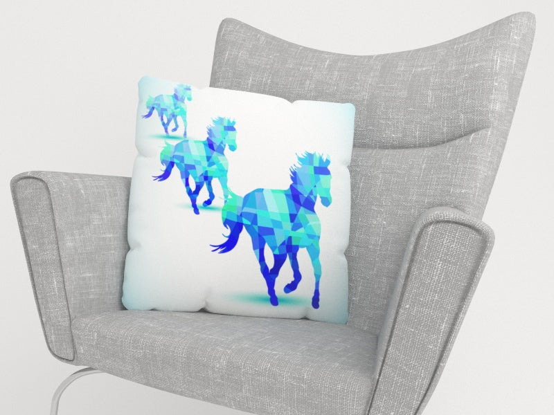 Federa per Cuscini Cavalli Blu