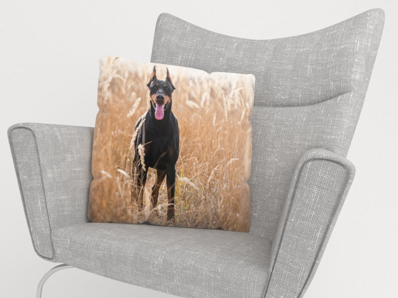 Federa per Cuscini Pinscher nell'Erba Dorata