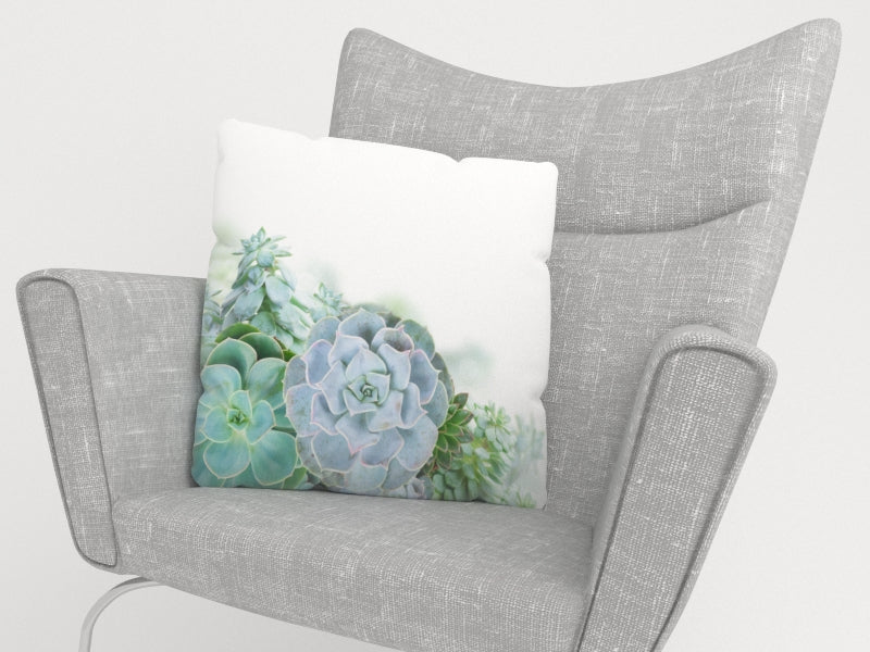 Federe per Cuscini Piante Succulente Verdi