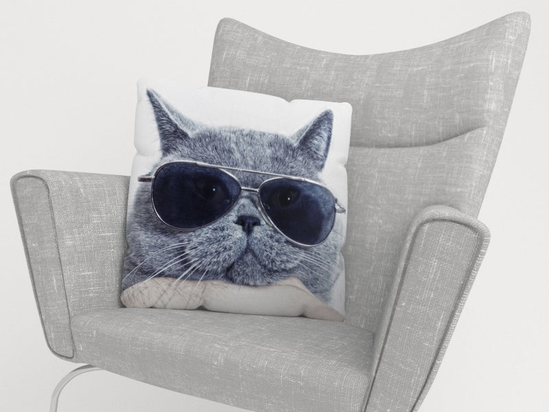 Federa per Cuscini Gatto Elegante