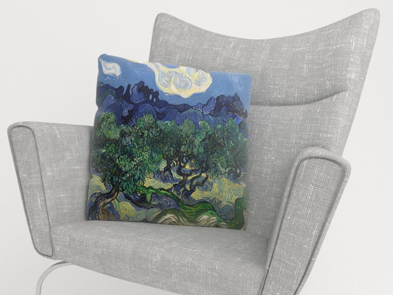 Federe per Cuscini Ulivo sul Fondo Delle Alpilles Vincent Van Gogh