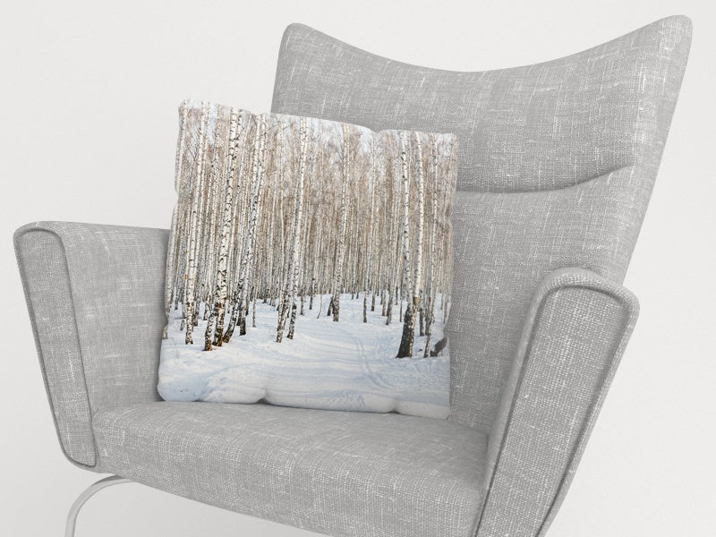 Federe per Cuscini Foresta di Betulle in Inverno