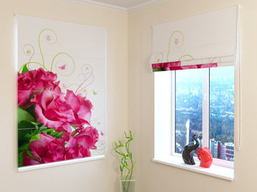 Tenda a Pacchetto Bouquet di Rose Rosa