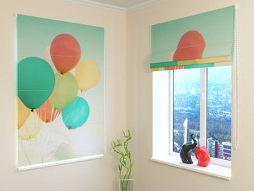Tenda a Pacchetto Palloncini Colorati nel Cielo