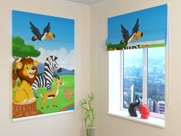 Tenda a Pacchetto per bambini. Animali Africani Carini - prezzo conveniente