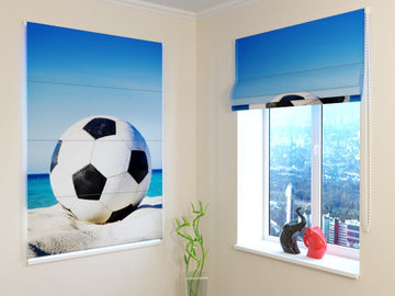 Tenda a Pacchetto Pallone da Calcio sulla Spiaggia