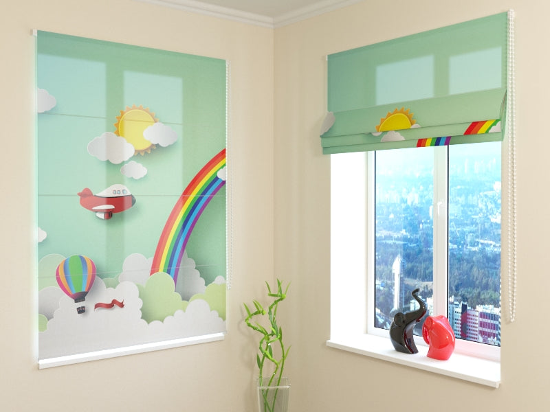 Tenda a Pacchetto Elicottero con Arcobaleno