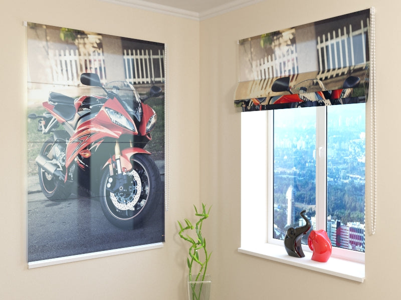 Tenda a Pacchetto Moto Rossa