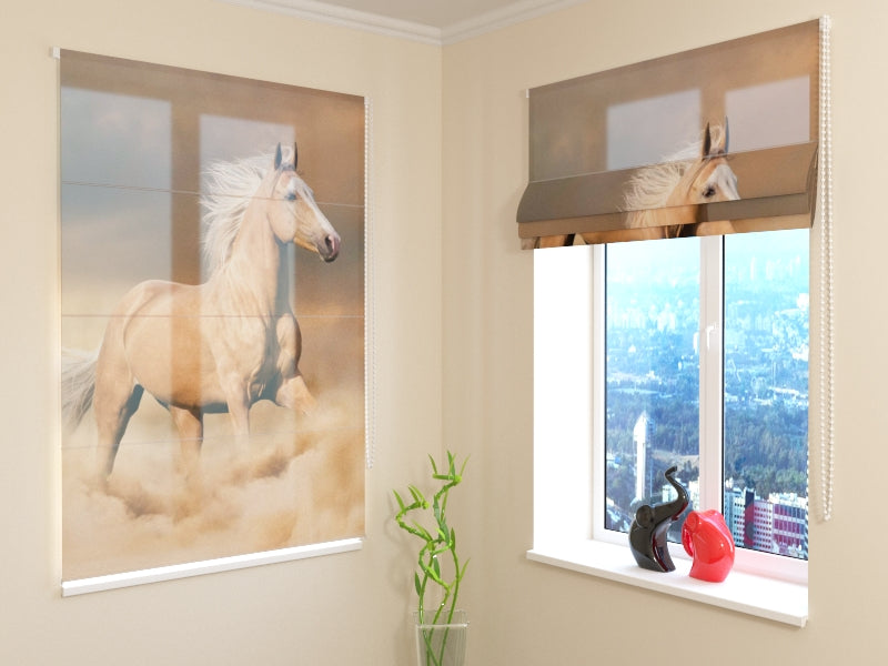 Tenda a Pacchetto Bellissimo Cavallo Palomino Chiaro