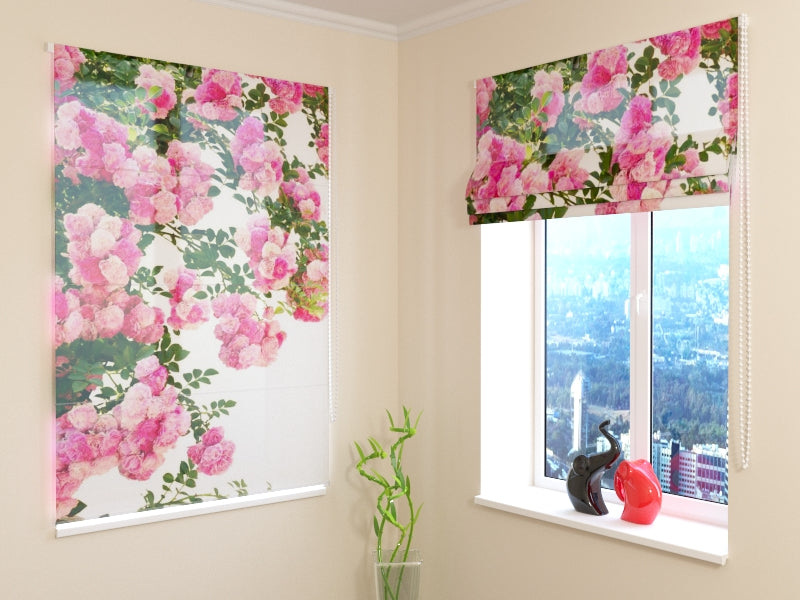 Tenda a Pacchetto Rose da Giardino Rosa