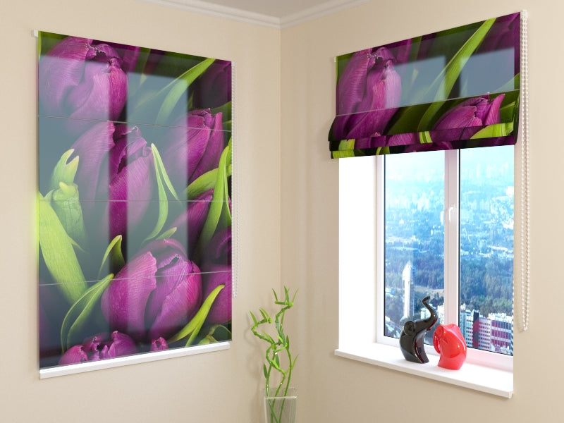 Tenda a Pacchetto Tulipani Viola