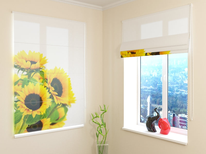 Tenda a Pacchetto Girasoli Gialli