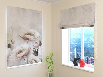 Tende a Pacchetto Fiori Beige Delicati