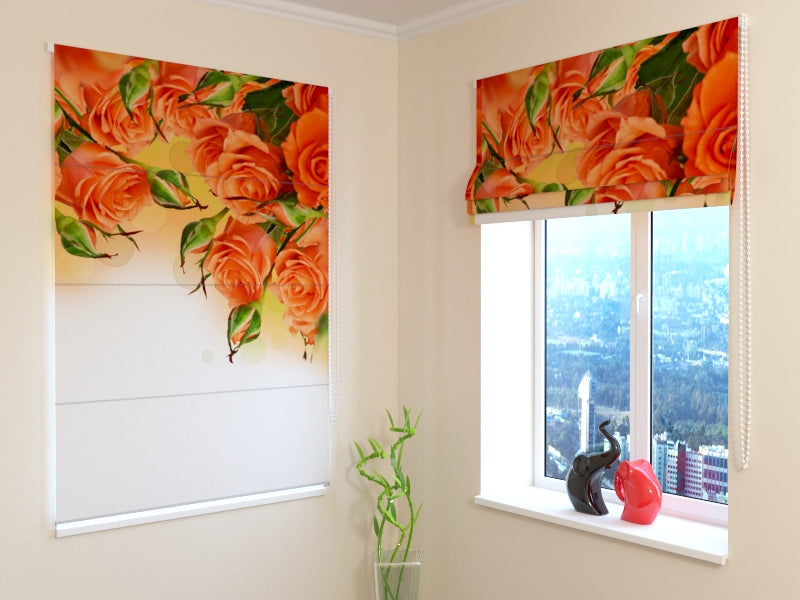 Tenda a Pacchetto Rose Arancioni